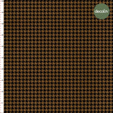 Houndstooth Chic Black Coffee Blend Patterned Digital Printed Fabric